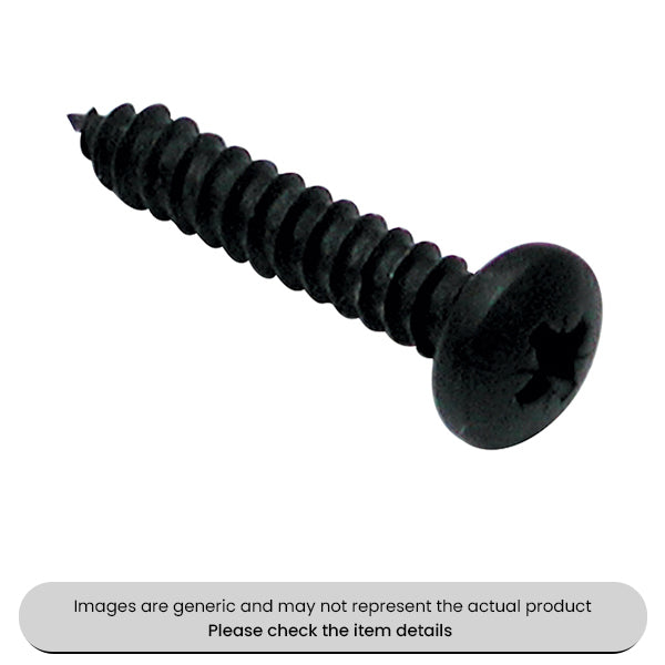 Chemical Black Self Tapping Screws PZD Pan Head 10X3/4" Pack Qty 200