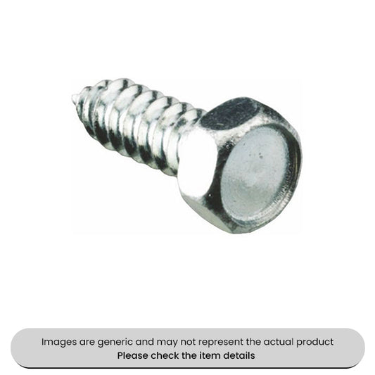 Zinc Plated Self Tapping Screws Hex Head DIN 7976, 14X1.1/2" Pack Qty 100