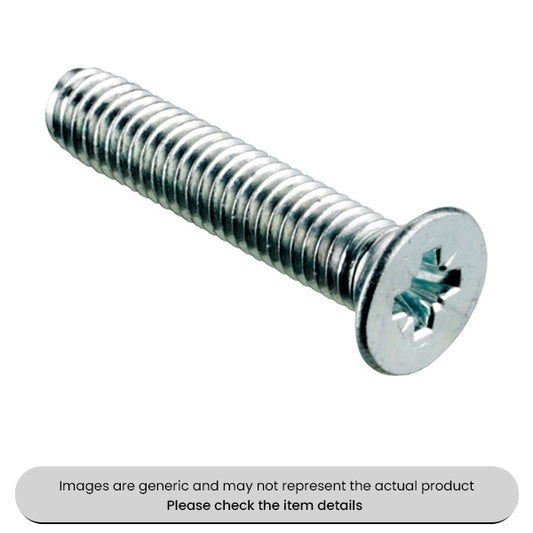 Taptite Screws PZD Countersunk Head Metric M6X25 Pack Qty 100