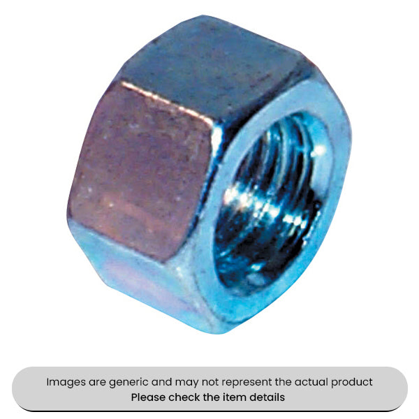 Zinc Plated Steel Nuts BS 1768 1/2" UNF Pack Qty 100