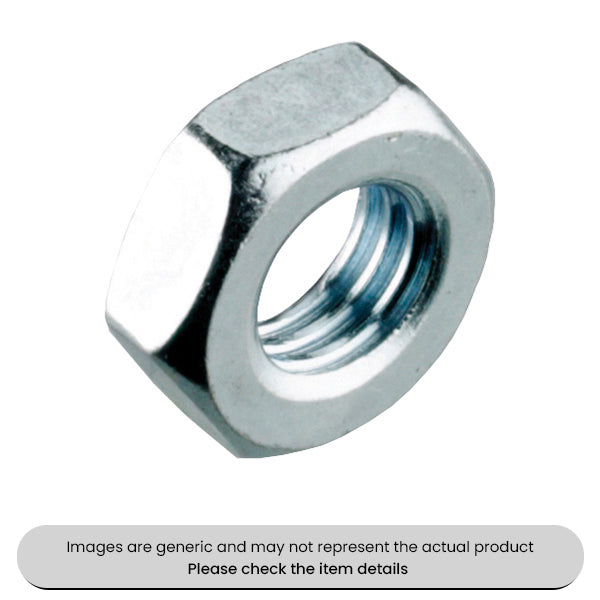 Zinc Plated Steel Lock Nuts DIN 439 M10 Metric Pack Qty 100