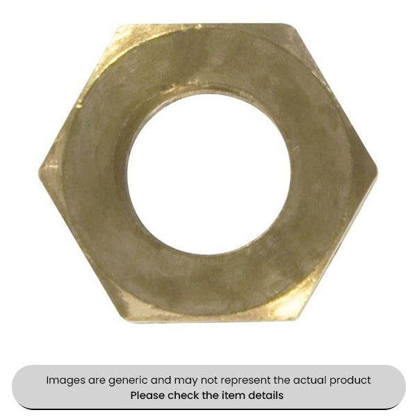 Brass Manifold Nuts Imperial 3/8" UNF Pack Qty 50