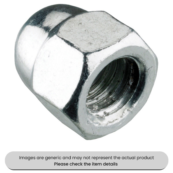 Zinc Plated Dome Nuts DIN 1587 M10 Metric Pack Qty 50