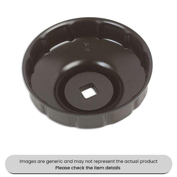 Oil Filter Cup Wrench 76MMX12RibsX3/8"D Pack Qty 1