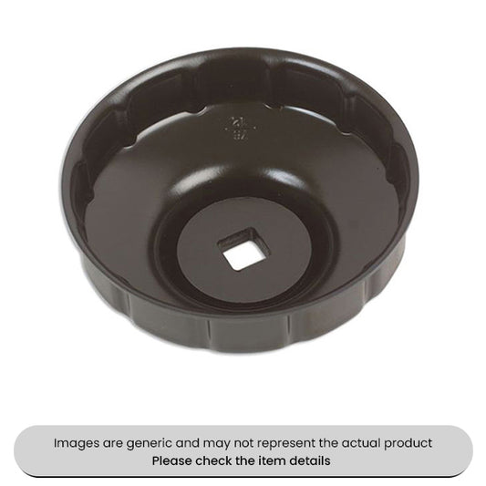 Oil Filter Cup Wrench 76MMX12RibsX3/8"D Pack Qty 1