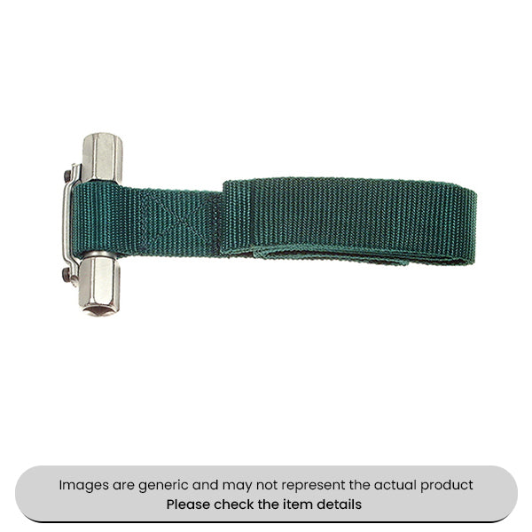 Extra Wide Strap Filter Wrench Heavy Duty 3/8" & 1/2" Drive, 300MM Pack Qty 1