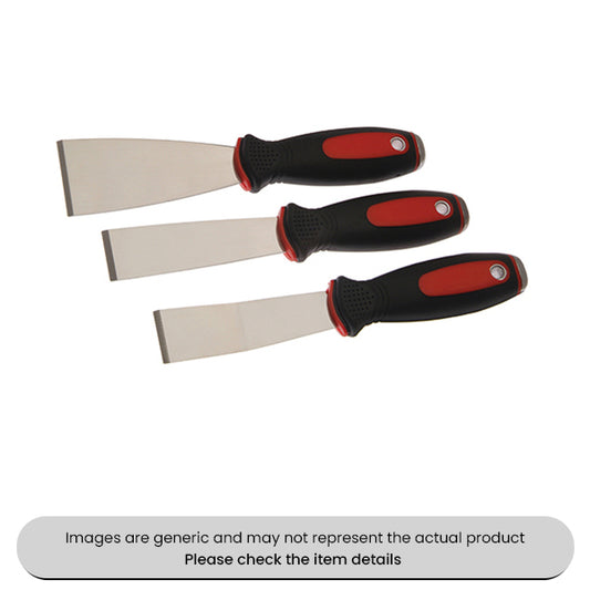 Hammer Cap Heads Rigid Stainless Blade Scraper 3 Piece Set Pack Qty 1