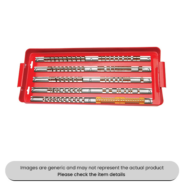 Socket Rail Set 430MM With Square Drive and Screwdriver Bits Pack Qty 1