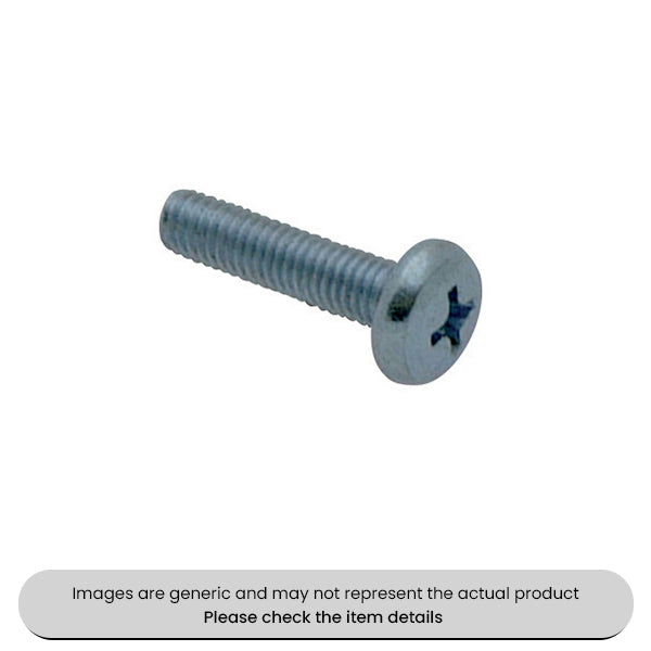 Zinc Plated Steel Machine Screws PZD Pan Head Metric M4X35 Pack Qty 200