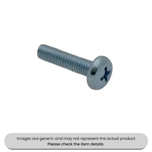 Zinc Plated Body Screws PZD Pan Head Metric M6X20 Pack Qty 200