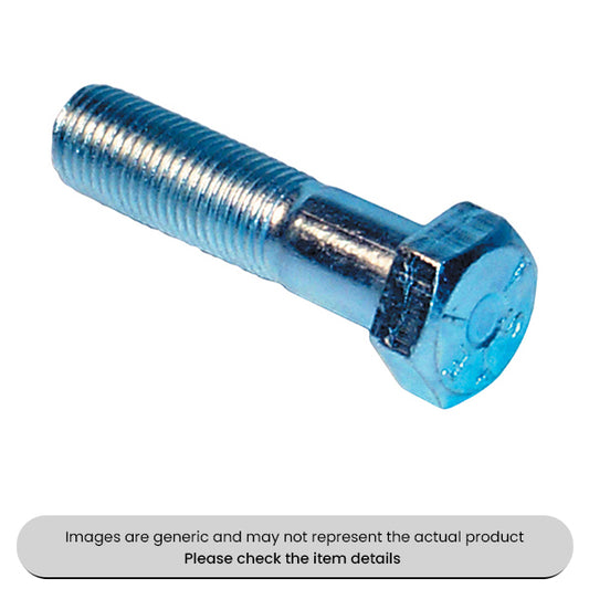 Zinc Plated HT Bolts Metric with Grade 8.8, M12X50 and DIN 931 Pack Qty 50