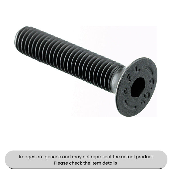 Black Countersunk Socket Screws Metric Grade 10.9, M5X20MM Pack Qty 200