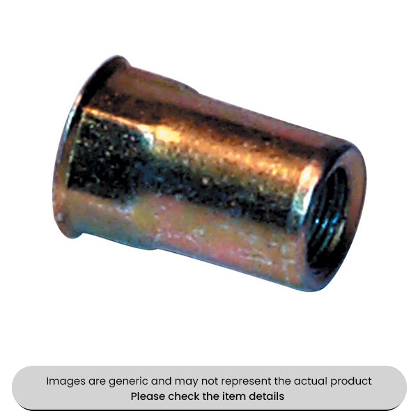 Half Threaded Hexserts Inserts 6MM Pack Qty 50