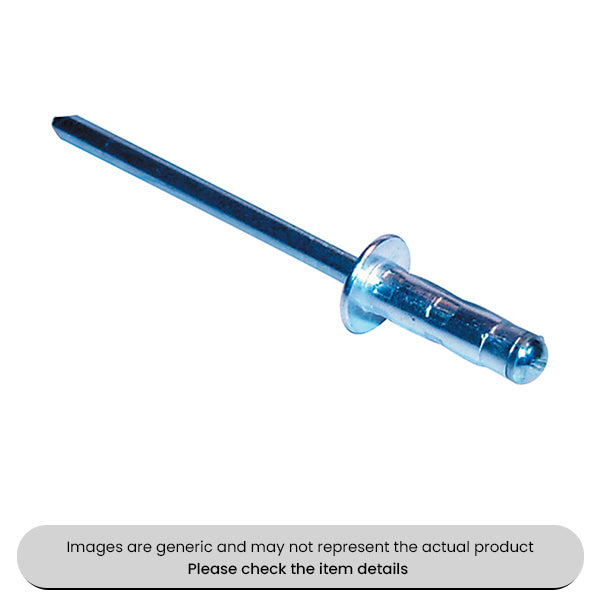 Aluminium Multigrip Rivets Standard Flange 4.8X10.3MM Pack Qty 500