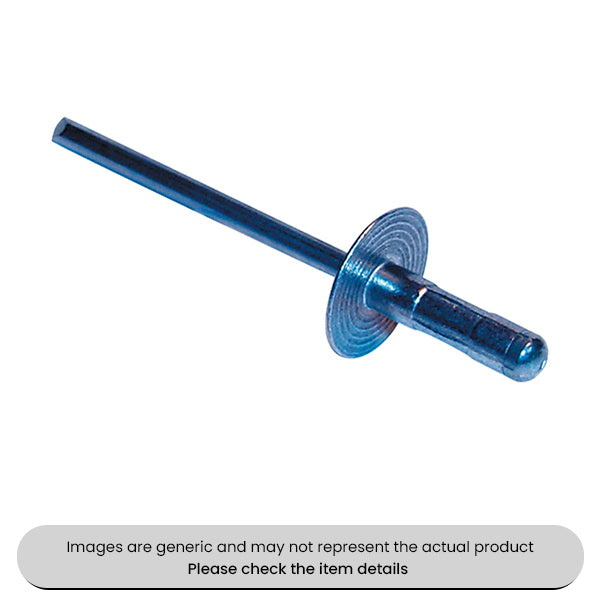 Multigrip Rivets Large Flange 3/16X1" Pack Qty 200