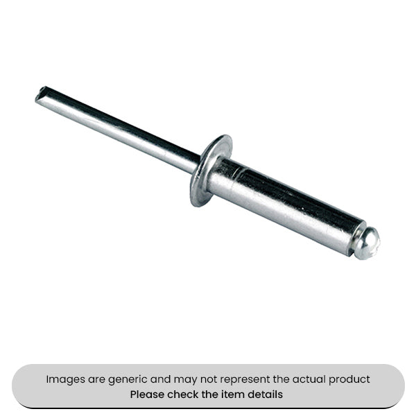 Aluminium Rivets 6.4X16MM Pack Qty 250