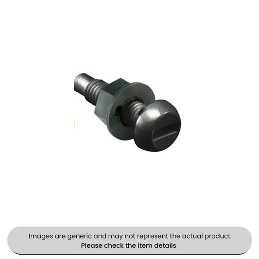 No. Plate Fixings Black Slotted Nylon Nuts & Bolts 3/4" Pack Qty 100