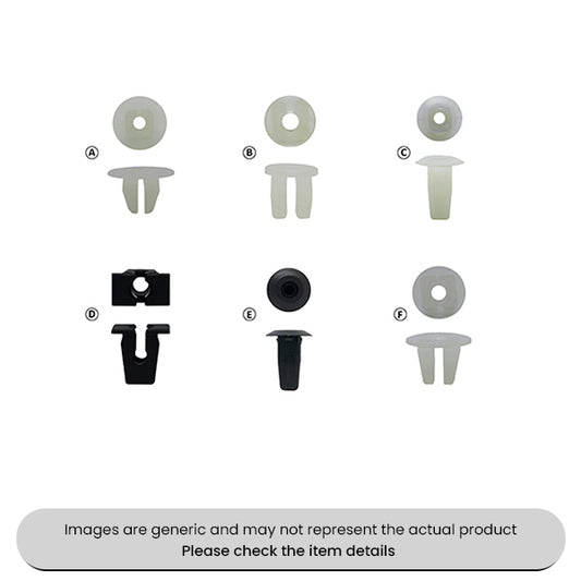 Trim Locking Captive Nut No. 6, 1.2-2.4MM, 7X7MM Pack Qty 25