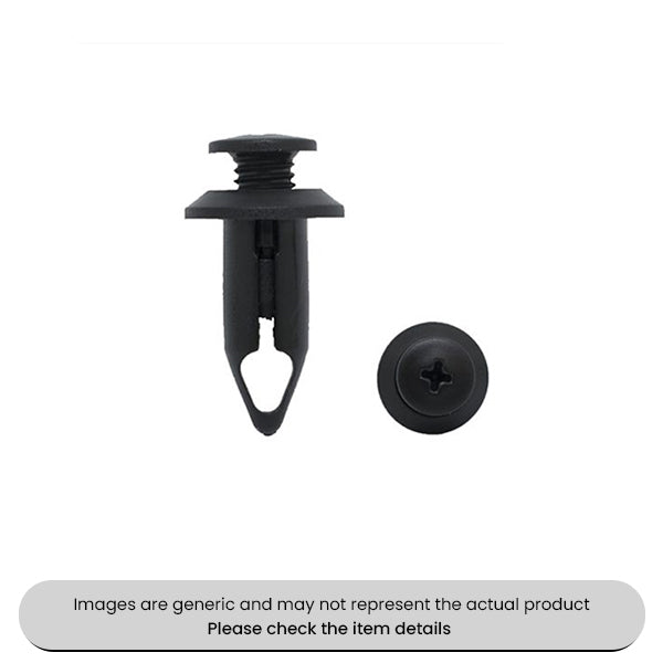 Screw Type Push Rivets Open Ended Hammer/Push-in 4.1-8.2MM Pack Qty 25