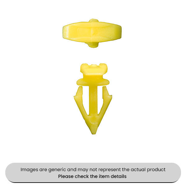 Weather Strip Retaining Yellow Clip 14mm 6mm 14mm 4mm Pack Qty 25