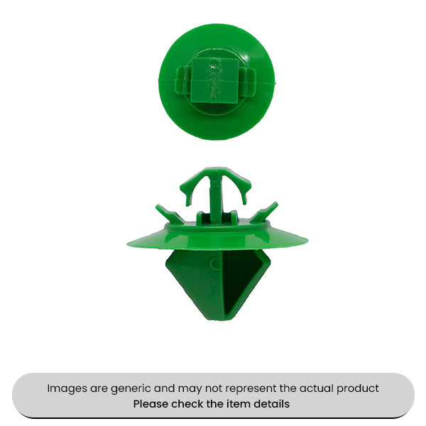 Side Moulding Panel Green Clip 18.5MM, 17MM, 6MM Pack Qty 25