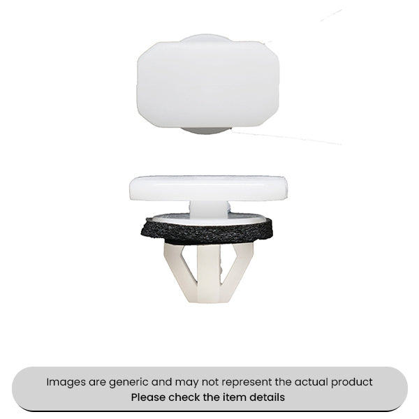 Push-type Retainer Moulding White Clip 20MM, 15MM, 7MM, 16MM Pack Qty 25