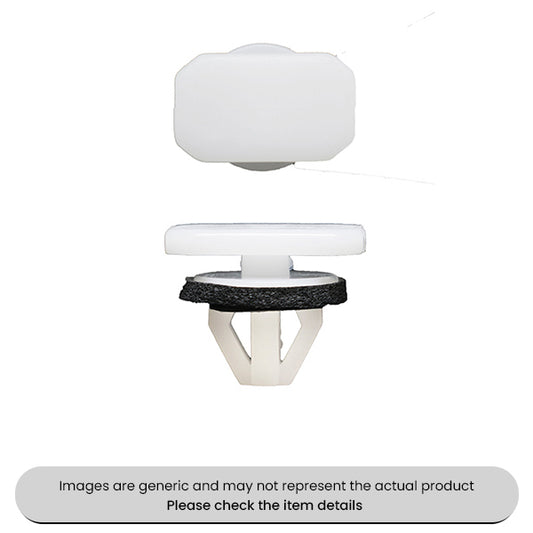 Push-type Retainer Moulding White Clip 20MM, 15MM, 7MM, 16MM Pack Qty 25