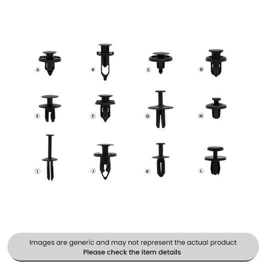 Push-type Retainer Rivet Closed Nose 0.7-5.1MM, 6.9-8.1MM, 7.7MM Pack Qty 25