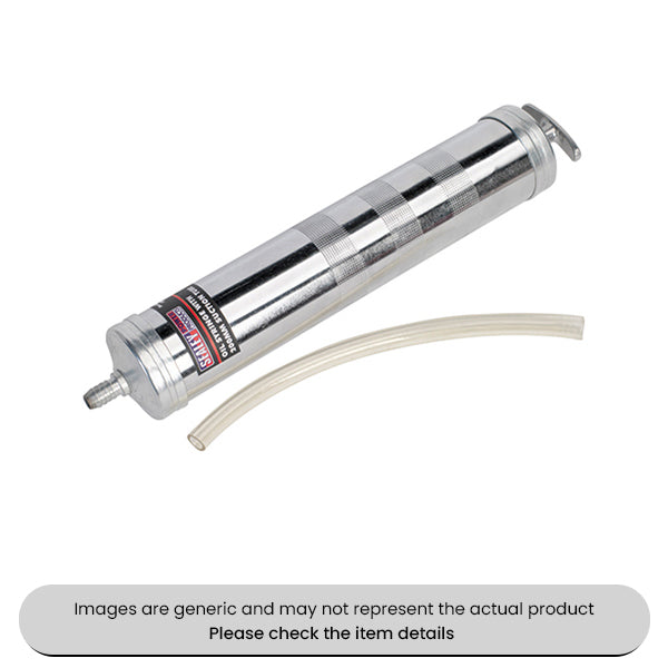 Chromed Steel Oil Suction Syringe 500ML Pack Qty 1