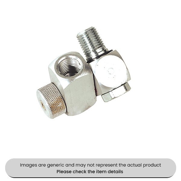 Air Hose Connector Z-Swivel 1/4" BSP Female & 1/4" BSPT Male Pack Qty 1