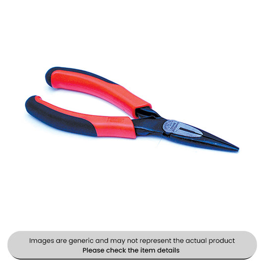 Black Oxidized Snipe Nose Pliers With Wire Cutter 200MM Pack Qty 1