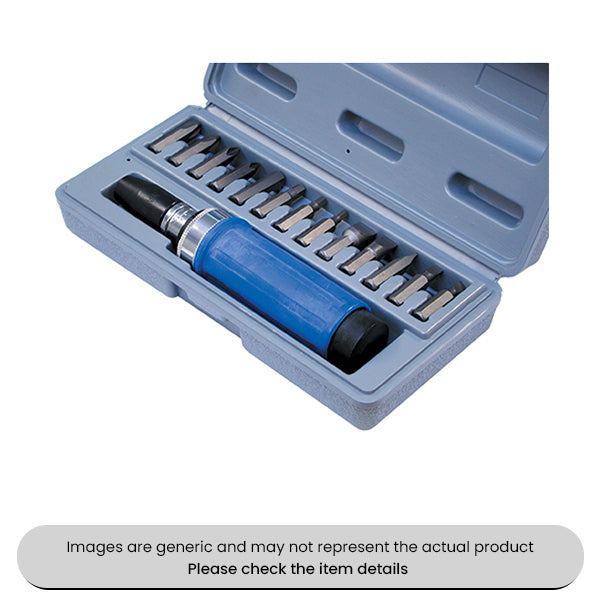 Impact Driver & Bits Box Set 5-12mm 15 Piece Pack Qty 1