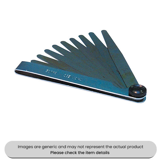 Feeler Gauges Metric Measuring Equipment 0.051-0.635mm Pack Qty 1