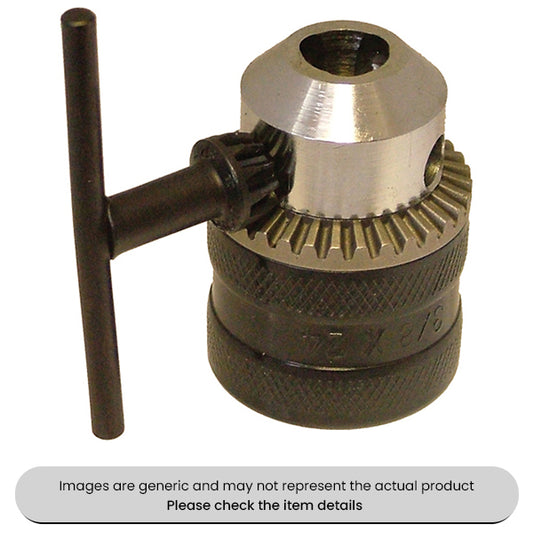 Drill Chuck 3/8"X24 UNF, 1-10MM Cap Female Thread Pack Qty 1
