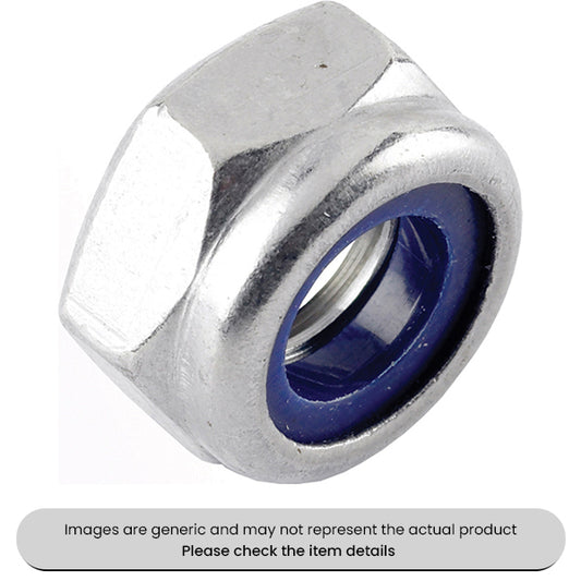 Grade A2 Nylon Insert Locking Nuts Stainless Steel T Type M10 Pack Qty 100