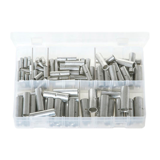Copper Tube Butt Connectors Assorted Pack 110 Pieces (Cable Sizes 10–70 mm²) Box of 110 Pieces