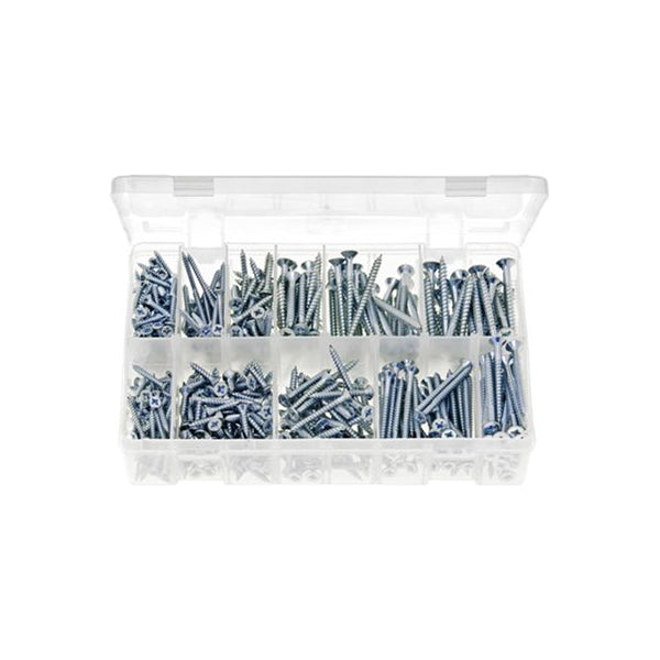 Multi-Use Screws Countersunk Pozi Box of 525 Pieces Box of 525 Pieces