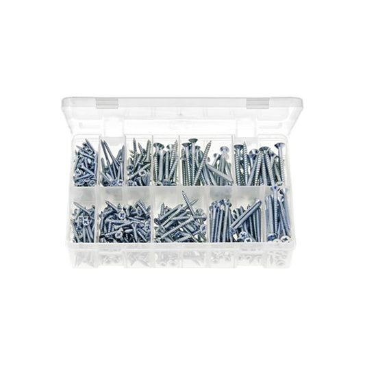 Multi-Use Screws Countersunk Pozi Box of 525 Pieces Box of 525 Pieces