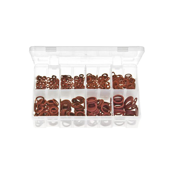 Fibre Washers Metric Assortment - Box of 600 Pieces, 8 Sizes, DIN 7603A Box of 600 Pieces