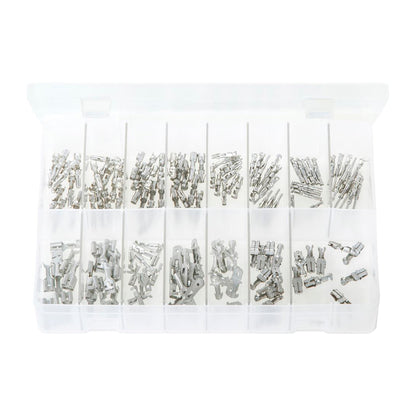 Non?Insulated Terminals Assortment Box 150 Pieces (Bullets, Push?Ons - VW/Audi/Volvo/Saab/Ford/BMW/GM) Box of 150 Pieces