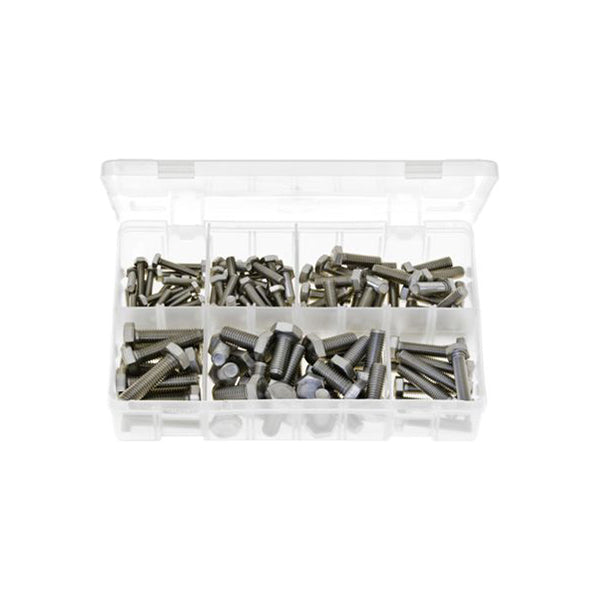 Stainless Steel Set Screws Assorted Box of 120 DIN 933 A2 Box of 120 Pieces