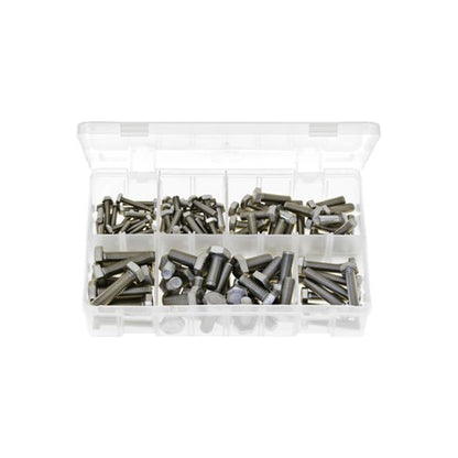 Stainless Steel Set Screws Assorted Box of 120 DIN 933 A2 Box of 120 Pieces