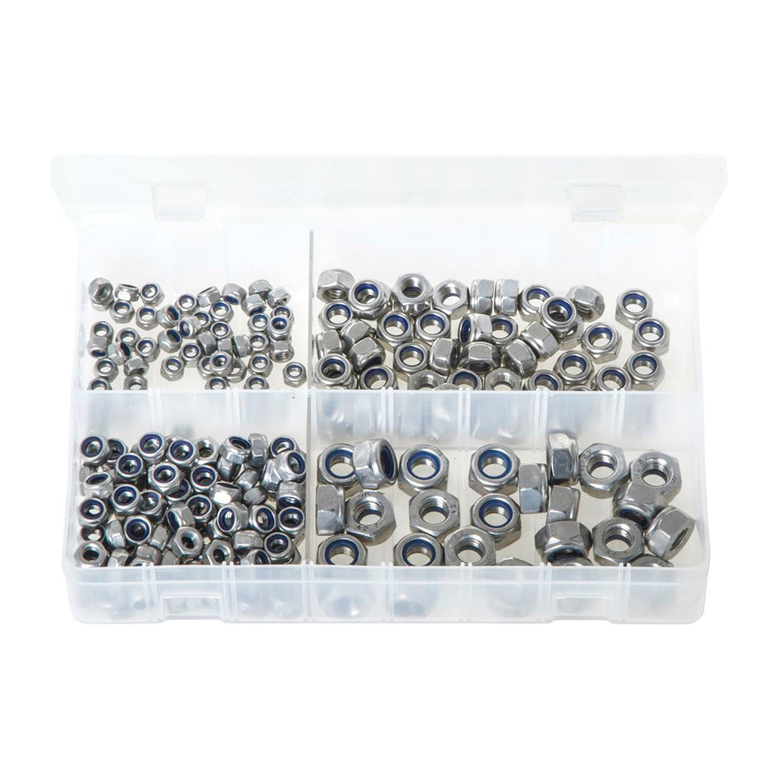 Stainless Steel Nylon Lock Nuts Box of 225 Pieces DIN 985 Grade A2 Box of 225 Pieces