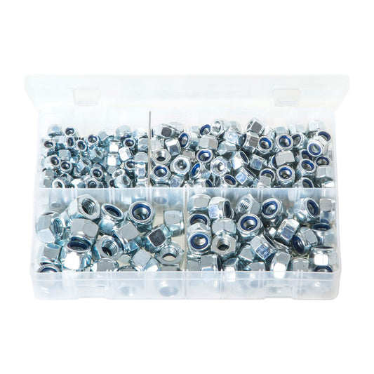 Zinc Plated Steel Nylon Lock Nuts M6-M12 Box of 300 Pieces DIN 982 P-Type Box of 300 Pieces