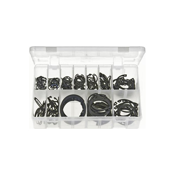 Circlips Internal Assortment - Box of 230 Pieces, 13 Sizes (11–47mm), DIN 472 Box of 230 Pieces