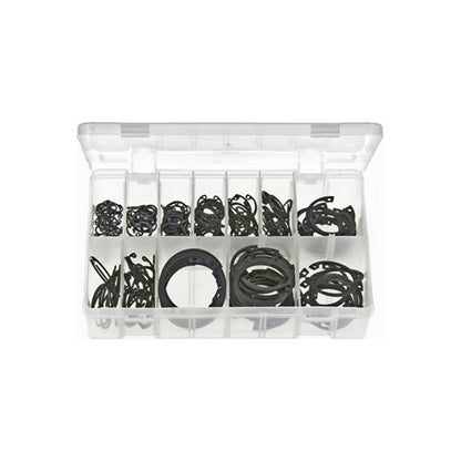 Circlips Internal Assortment - Box of 230 Pieces, 13 Sizes (11–47mm), DIN 472 Box of 230 Pieces