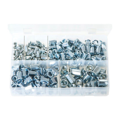 Zinc Plated Steel Threaded Inserts Cylindrical Head Full Hex Box of 250 Pieces Box of 250 Pieces
