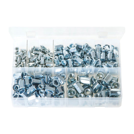 Zinc Plated Steel Threaded Inserts Cylindrical Head Full Hex Box of 250 Pieces Box of 250 Pieces