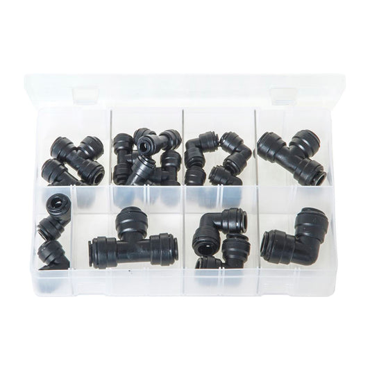Quick Fit Couplings Elbows and Tees Metric Box of 17 Plastic Box of 17 Pieces