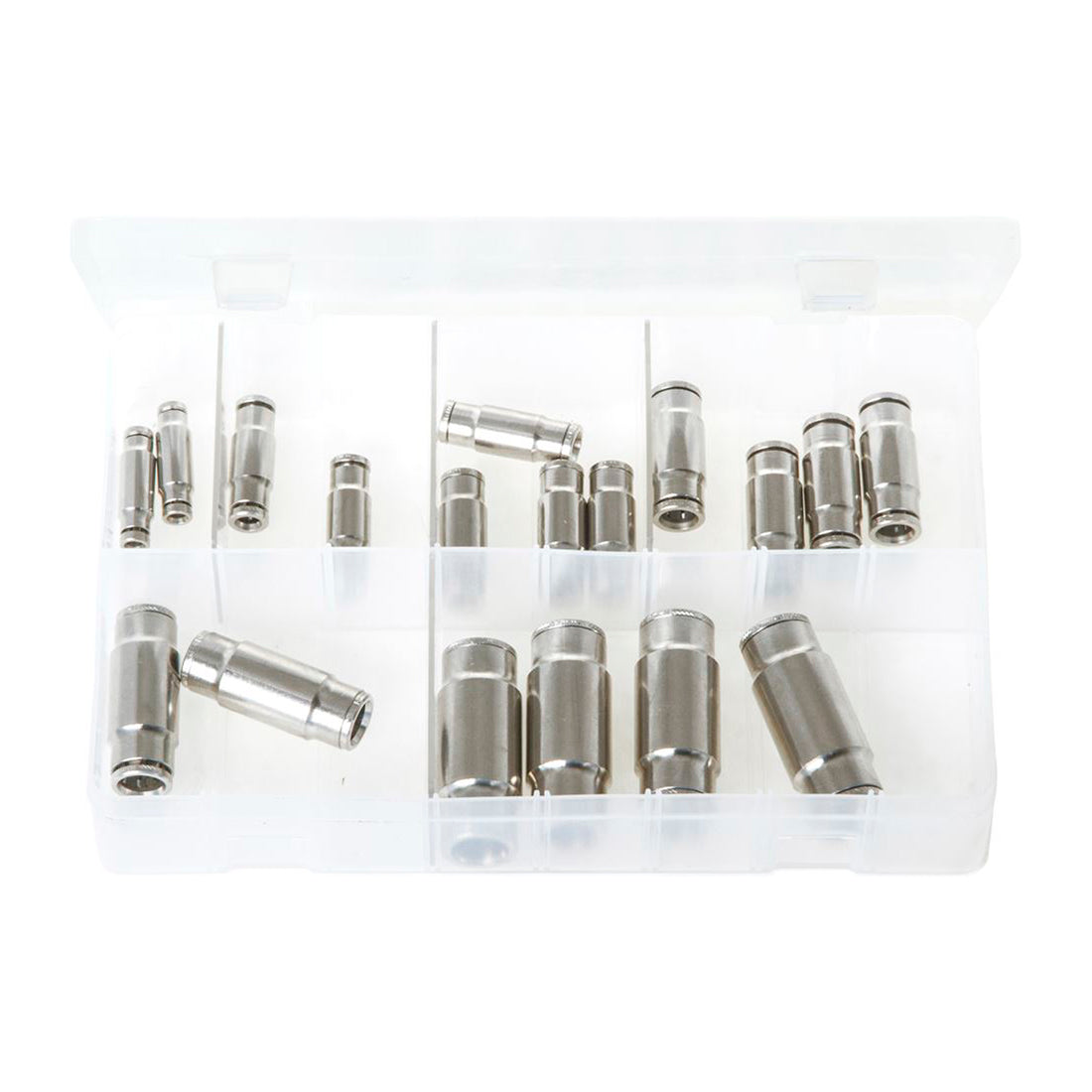 Brass Push-Fit Couplings Straights Metric Box of 18 in 6 Sizes Box of 18 Pieces